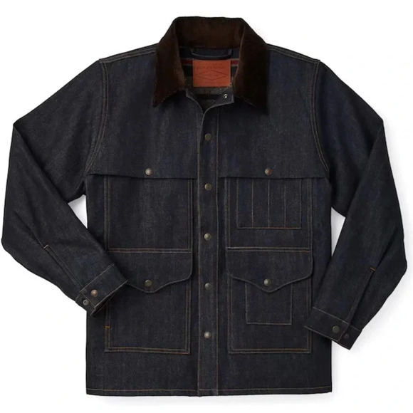 NWOT CC Filson Fully Lined Denim Cruiser Jacket Raw Indigo XXXL 3XL Sold Out - Picture 1 of 10